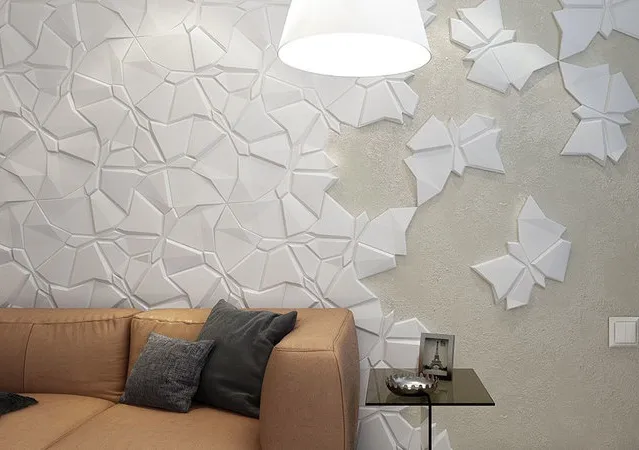 Бабочка 3Д панель